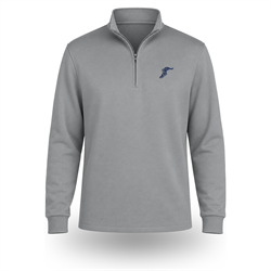 Image of Goodyear Wingfoot Double Pique 1/4-Zip Gusty Grey